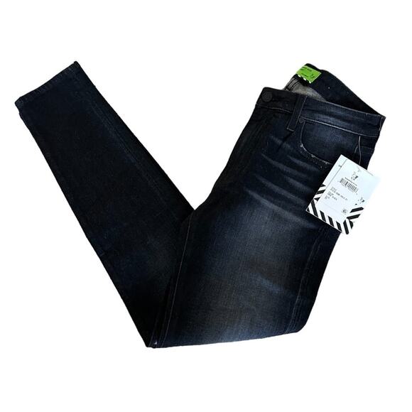 Sandrine Rose Free People Dark Black Jeans NEW - Picture 1 of 9
